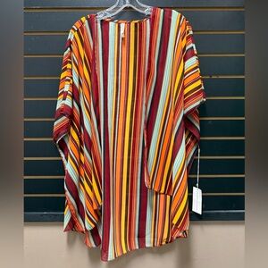 Live 4 Truth Boho Striped Open Front Kimono XL NWT